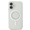 Guess GUHMP16SPFTDTEH iPhone 16 6.1 biały/white hardcase IML Rhinestones MagSafe